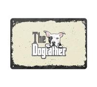 Metal Tin Sign Dog The Dog Father Pit Puppy Retro Wall Sign Vintage Wall Poster Novelty Metal Signs For Kitchen Garage Cafe S