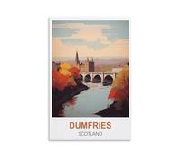 Metal Tin Sign Dumfries Scotland Metal Wall Decorative Tin Signs for Home Kitchen Bar Coffee Shop Club Orchard Decoration 30x30cm