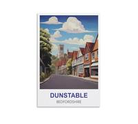 Metal Tin Sign Dunstable Bedfordshire Metal Wall Decorative Tin Signs for Home Kitchen Bar Coffee Shop Club Orchard Decoration 30x40cm
