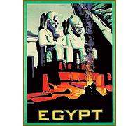 Metal Tin Sign Egypt Abu Simbel Vintage Travel Metal Wall Sign Novelty Wall Sign Vintage Metal Poster For Wall Cafe Home 20x30 cm