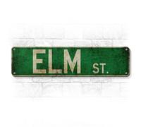 Metal Tin Sign Elm St Street Signs Outdoor Road Signs 16X4Inch