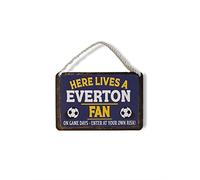 Metal Tin Sign - Everton Football Soccer Sports - Wall Plaque Retro Vintage 18X12 Cm Decorative Sign - For Bar Pub Dining Room Kitchen Bedroom Office Garage - Funny Stylish Gift