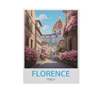 Metal Tin Sign,Florence Italy,Tin Sign Vintage Art Wall Decor Sign Home Kitchen Bar Patio Cave Funny Decor-yV836(8x12Inch)