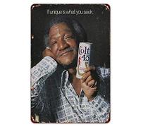 Metal Tin Sign For 1974 Colt 45 Beer Redd Foxx Reproduction Not Easy To Deform Iron Poster Painting Retro Iron Signs For Patio Coffee Garage 20X30Cm