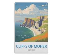 Metal Tin Sign for Garage Vintage Bar Signs Man Cave Wall Decor Home Accessories Home Garden SignsCliffs of Moher Ireland 15x30cm(6x12 Zoll)A760