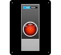 Metal Tin Sign For HAL 9000 of 2001 Space Odyssey Reproduction 8 x 12 Inches