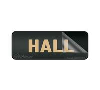 Metal Tin Sign For Wall Basic Hall Wall Or Door Sign Self-Adhesives Sign For Door Or Wall Premium Metal Tin Design Plate 4×16 Inch