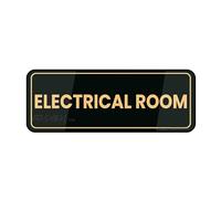 Metal Tin Sign For Wall Electrical Room Door Wall Sign Durable Long Lasting With Double Sided Tape 4×16 Inch