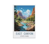 Metal Tin Sign Garden & Kitchen Poster, Inspirational Sign Home Wall Art Decor for Home Kitchen Bar Club Decoration East Canyon State Park 30x30cm
