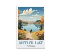 Metal Tin Sign Garden & Kitchen Poster, Inspirational Sign Home Wall Art Decor for Home Kitchen Bar Club Decoration Wheeler Lake Alabama Posters 15x30cm