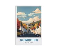 Metal Tin Sign Glenrothes Scotland Funny Signs and Plaque Kitchen Sign for Home Bar Kitchen Restaurants Pub Man Cave Vintgae Decor 20x30cm