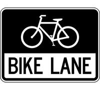 Metal Tin Sign Guadalupe Ross Bike Lane Cycling Bicycle Route Road Bike Wall Decor 12x8in Aluminum, Tin