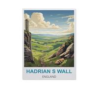 Metal Tin Sign Hadrian's Wall, England Tin Sign Decor Kitchen Balcony Park Iron Wall Art Decoration30x30cm