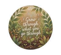 Metal Tin Sign Healing Slogans Grow through What You Go through