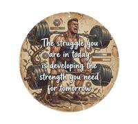 Metal Tin Sign Healing Slogans The Struggle You Are in Today Is Developing The Strength You Need for Tomorrow
