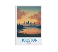 Metal Tin Sign Houston Texas For Home Bar Pub Kitchen Garage Restaurant Wall Deocr Plaque Signs 15x30cm