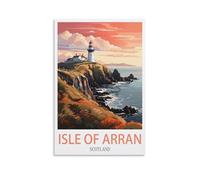 Metal Tin Sign Isle Of Arran Scotland Funny Signs and Plaque Kitchen Sign for Home Bar Kitchen Restaurants Pub Man Cave Vintgae Decor 20x30cm