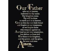 Metal Tin Sign Jesus Christ Lord'S Prayer God Father Son Holy Art Vintage Bathroom Signs Nostalgic Wall Poster Funny Wall Sign For Restaurant Garage Cafe M