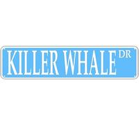 Metal Tin Sign Killer Whale Funny Metal Signs Vintage Sign Retro Tin Signs Aluminum Metal Sign for Bedroom Kitchen Garden Wall Bab Club Coffee Hanging Sign Home Decor 4x16 Inch
