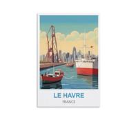 Metal Tin Sign Le Havre France Funny Signs and Plaque Kitchen Sign for Home Bar Kitchen Restaurants Pub Man Cave Vintgae Decor 20x30cm