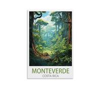 Metal Tin Sign Monteverde Costa Rica Vintage Bar Club Cave Home Kitchen Rustic Wall Art Decor Funny Sign 30x40cm