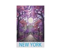 Metal Tin Sign New York Tin Sign Decor Kitchen Balcony Park Iron Wall Art Decoration20x30cm