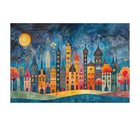 Metal Tin Sign，Nights in the Labyrinth of Thoughts，Tin Sign Vintage Bar Kitchen Garage Cave Home Wall Funny Decor Retro Tin Sign(30x40cm）12x16 inch-AH54