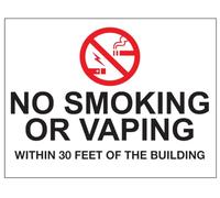 Metal Tin Sign No Smoking Vaping Within 30 Feet Danger Warning Bathroom Signs Novelty Metal Signs Vintage Wall Poster For Kitchen Cafe Restaurant S
