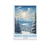 Metal Tin Sign North Vancouver Canada Vintage Bar Club Cave Home Kitchen Rustic Wall Art Decor Funny Sign 15x30cm