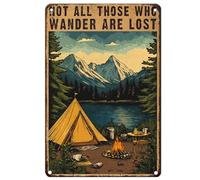 Metal Tin Sign Not All Those Who Wander Are Lost Vintage For Home Outdoor Indoor Office Bar Yard Decor 8x12 Inch