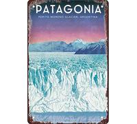 Metal Tin Sign Patagonia, Argentina Travel Tin Signs Vintage Bar Club Cave Home Kitchen Wall Decor Rustic Metal Sign Funny Decor 20 * 30CM