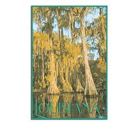 Metal Tin Sign Plaque Poster Louisiana Swamp Decorative Wall Art PlaqueRetro Metal Wall Hanging Sign for Bar, Pub, Restaurant, or Home Decor 20 * 30CM