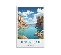 Metal Tin Sign Plaque Poster Vintage Plaques Poster Plaque Decor Retro Posters Gallery Wall Art Print Canyon Lake Arizona 30x40cm