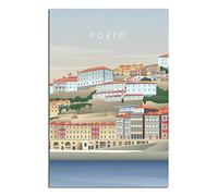 Metal Tin Sign Porto Portugal House Vintage Wall Plaques for Man Cave Home Outdoor Farm Girl's Room Wedding Valentine's Day Present 30x40CM