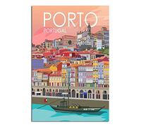 Metal Tin Sign Portugal Porto Tin Sign Vintage Rustic Decor Cave Coffee Shop Bar Bedroom Home Wall Decor Nostalgic Tin Sign 20x30cm