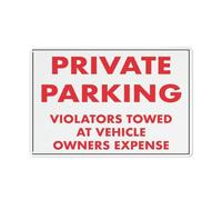 Metal Tin Sign Private Parking Violators Towed At Vehicle Owners Expense Print Metal Sign Art Iron Signs For Farmhouse Home Bar 20X30Cm