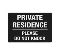 Metal Tin Sign Private Residence Please Do Not Knock Art Metal Sign Not Easy To Deform Posteration For Shop Coffee Garage 20X30Cm