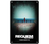 Metal Tin Sign Requiem For A Dream Minimal Movie Posters for Home Theater Decor and Retro Wall Art 8x12 Inch