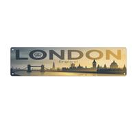 Metal Tin Sign Retro England London Travel