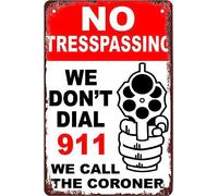Metal Tin Sign Retro Funny We Dont Dial We Call The Coroner Wall Poster Novelty Metal Signs Retro Wall Sign For Kitchen Bar Restaurant S
