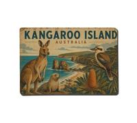 Metal Tin Sign Retro Travel Australia Kangaroo Island