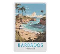 Metal Tin Sign Retro Wall Art Decor House Plaque Poster for Home Bar Pub Garden Kitchen Coffee Garage Decoration Barbados Caribbean20x30cm(8x12 Zoll) A511