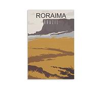 Metal Tin Sign Roraima Brazil Mountains Vintage Wall Plaques for Man Cave Home Outdoor Farm Girl's Room Wedding Valentine's Day Present 30x40cm