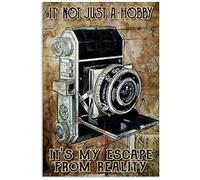 Metal Tin Sign Special Photographer Poster It S Not Just A Hobby It S My Escape From Reality Wall Art Home Farmhouse Home Sign Garden Patio Indoor Outdoor Wall Decor Gifts 8X12 Inch