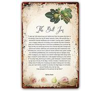 Metal Tin Sign Sylvia Plath The Bell Jar Quotes Wall Art for Bedroom Poster Painting Artwork for Kitchen Wall Decor for Bathroom Prints Photo Vertical Pictures Modern 8x12 Inch