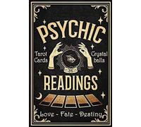 Metal Tin Sign Tarot Card Psychic Reading Halloween Fortune Teller Psychic Reader Gifts Cat And Witch Halloween Funny Wall Decor For Kitchen Bar Coffee Home Bedroom Bathroom 8x12inch