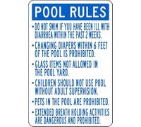 Metal Tin Sign Texas Pool Rules Property Security Recreation Wall Poster Vintage Wall Sign Novelty Bathroom Signs For Garage Restaurant Cafe S
