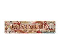 Metal Tin Sign Travel Retro Madrid Spain
