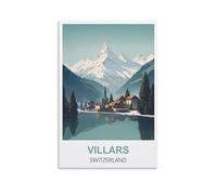 Metal Tin Sign Villars Switzerland For Home Bar Pub Kitchen Garage Restaurant Wall Deocr Plaque Signs 15x30cm