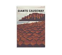 Metal Tin Sign Vintage Giant's Causeway Metal Wall Decorative Tin Signs for Home Kitchen Bar Coffee Shop Club Orchard Decoration 20x30cm